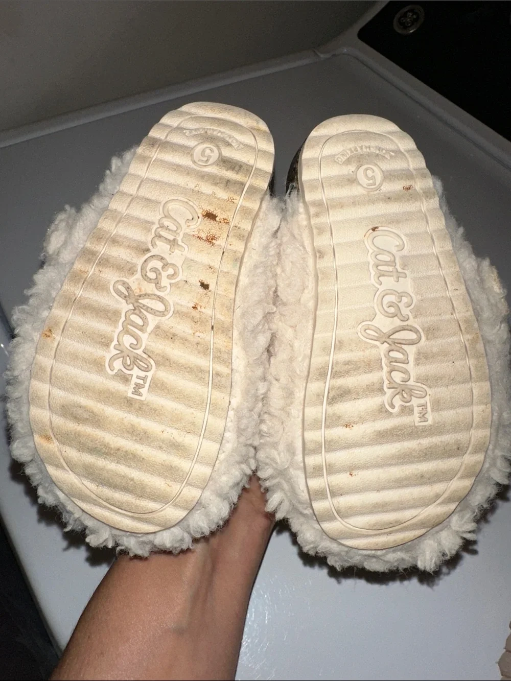 Cozy Sherpa Slingback Clogs in Cream
